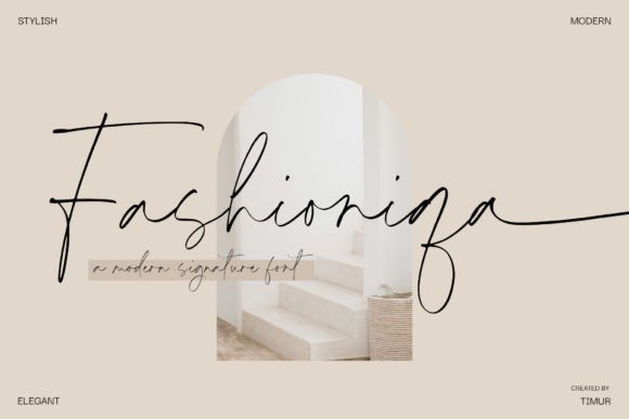 Fashioniqa: A Modern Handwritten Font for Creative Projects