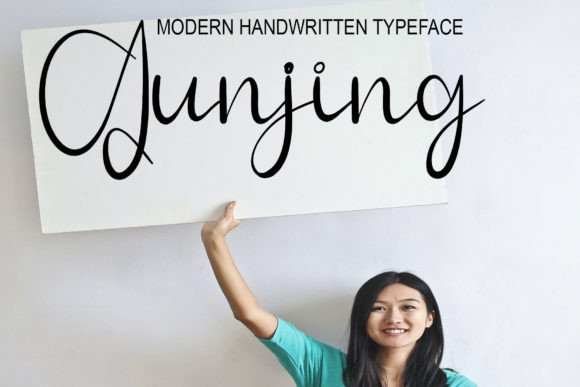 Gunjing: A Handwritten Typeface for Creative and Modern Designs