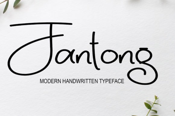 Jantong: The Elegant Handwritten Typeface for Modern Designers