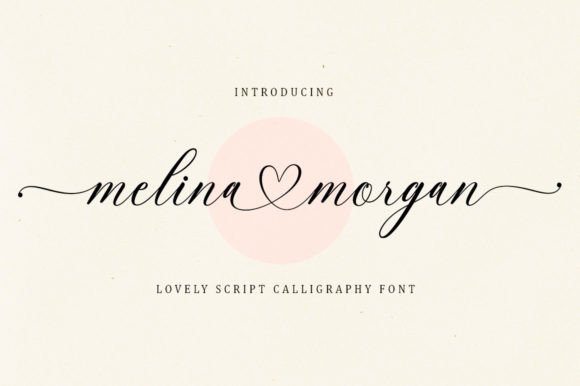 Melina Morgan: A Script Font for Romantic and Elegant Design Projects