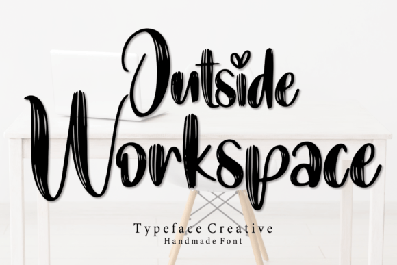 Outside Workspace: The Handwritten Font for Authentic Design