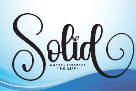 Solid Font: A Modern Script for Timeless Design