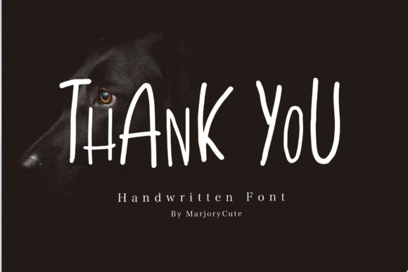 The Thank You Font: A Natural Handwritten Typeface for Creative Projects